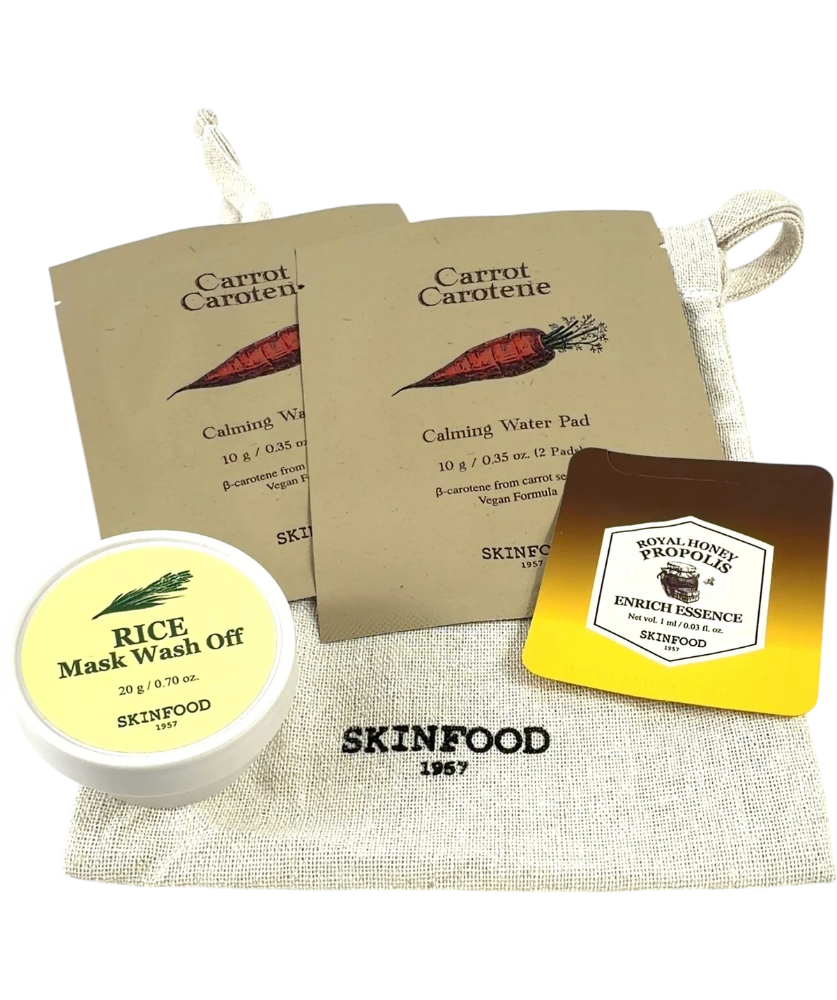 SKINFOOD trial set, size 20g — front