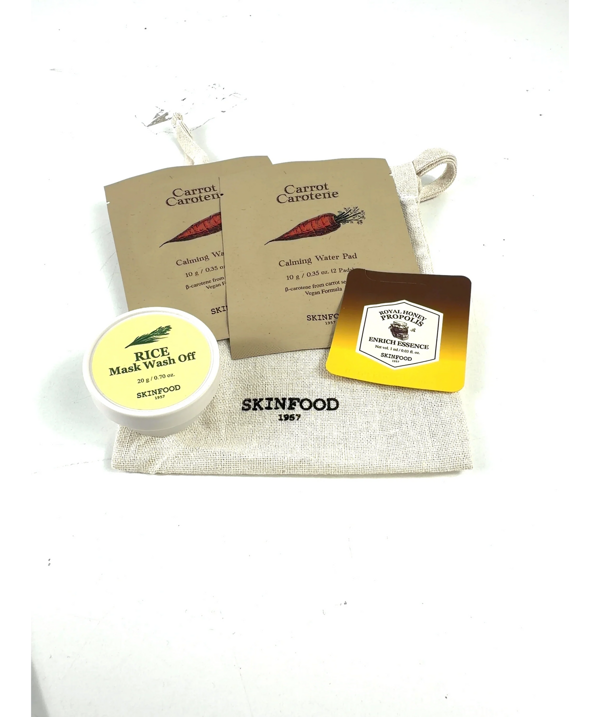 SKINFOOD trial set, size 20g — detail