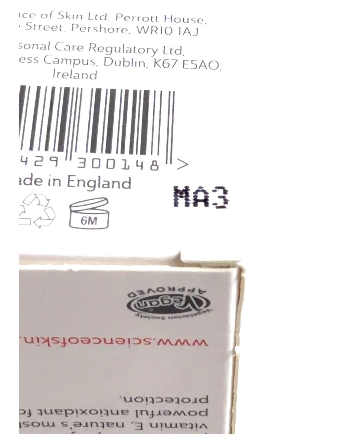Science of Skin Rescue, size 30ml — detail
