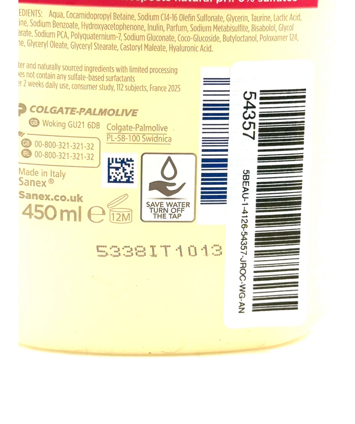 Sanex Expert Skin Health+ Menopause Body Wash 450ml, size 450ml — detail