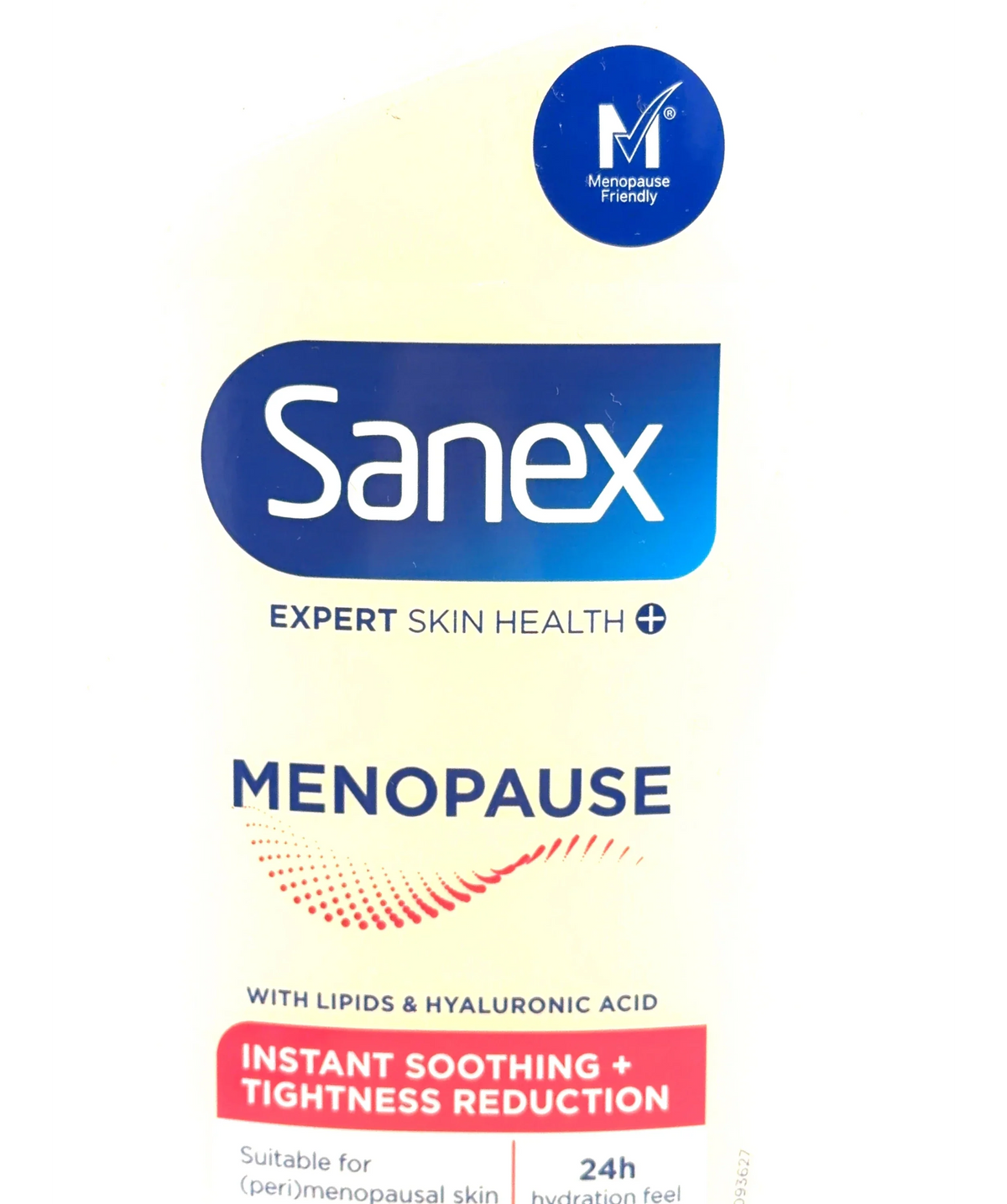 Sanex Expert Skin Health+ Menopause Body Wash 450ml, size 450ml — label