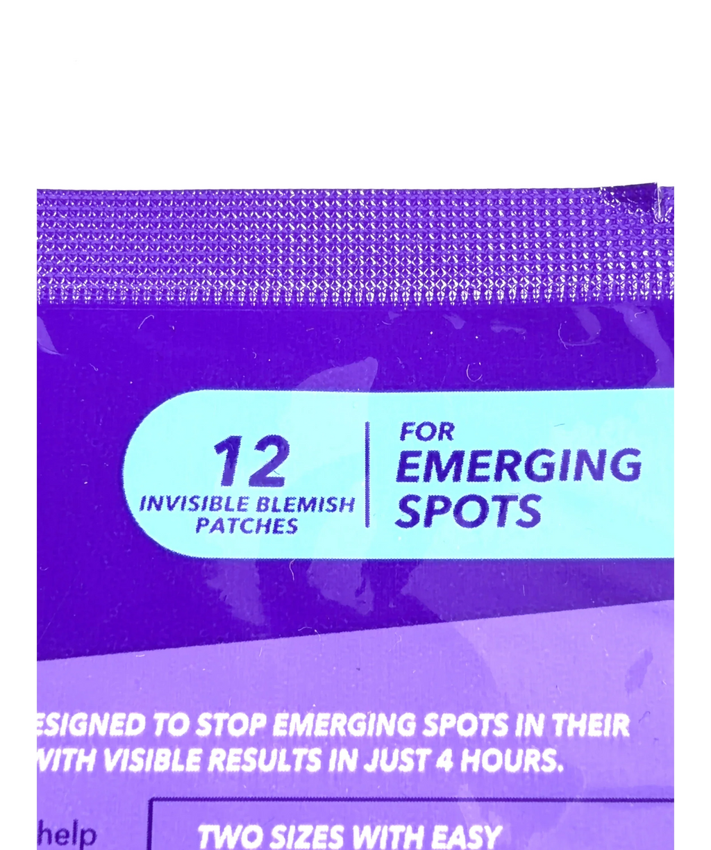 Purifide Fast Fix Power Patches for Emerging Spots, size X12 — care label
