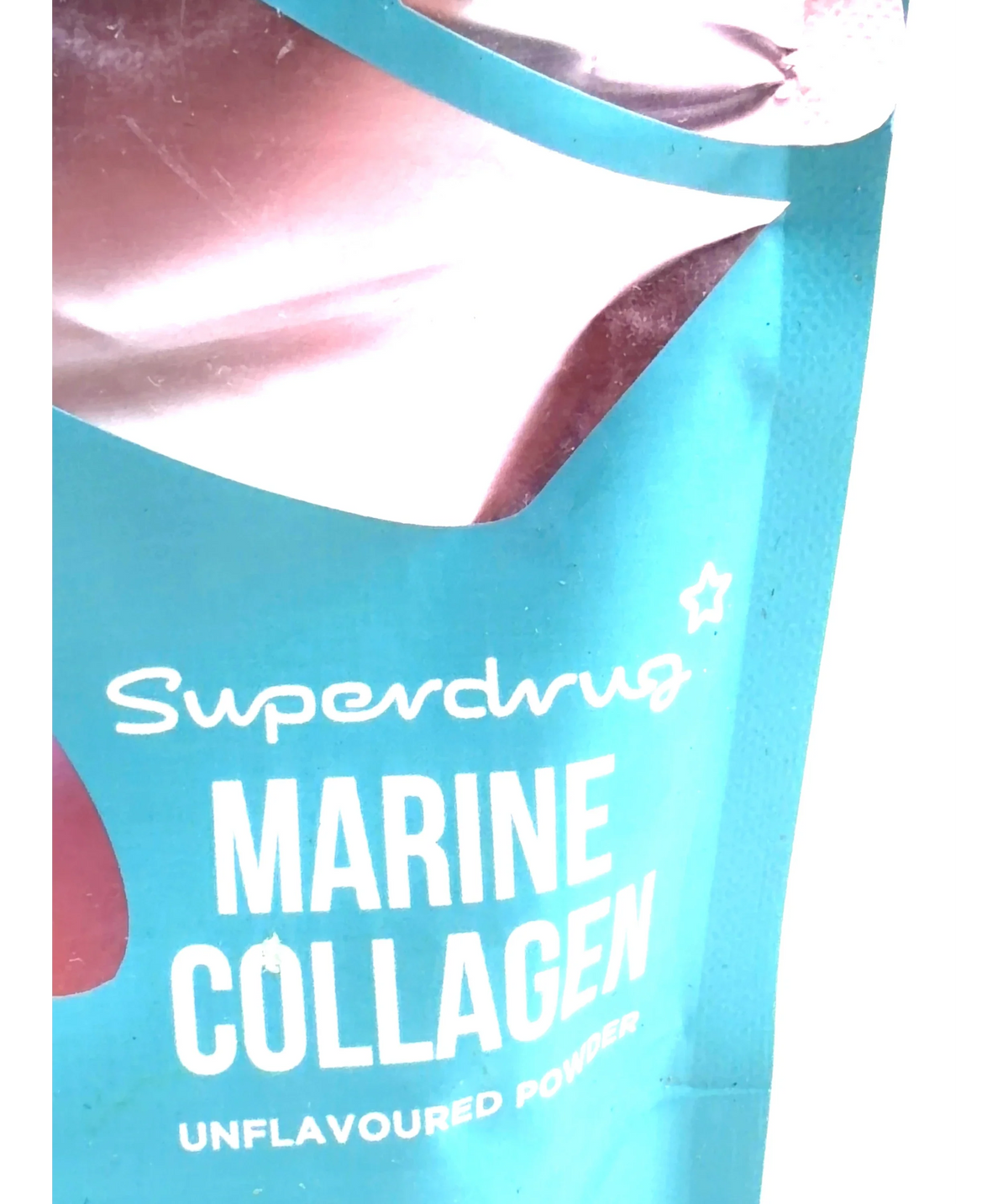 Superdrug Marine Collagen Powder Unflavoured 150g, size 150g — label