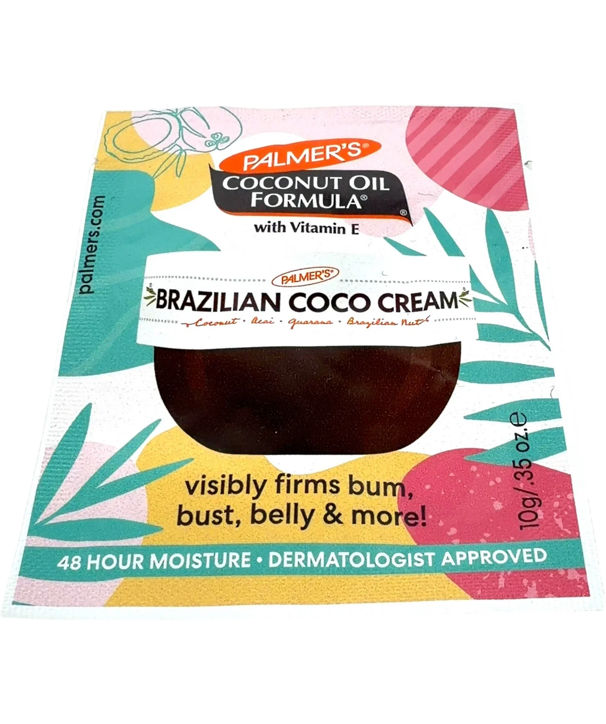 Palmer's Brazilian Coco Cream Coconut Oil Formula with Vitamin E Brazilian Coco Cream, size 10g — front