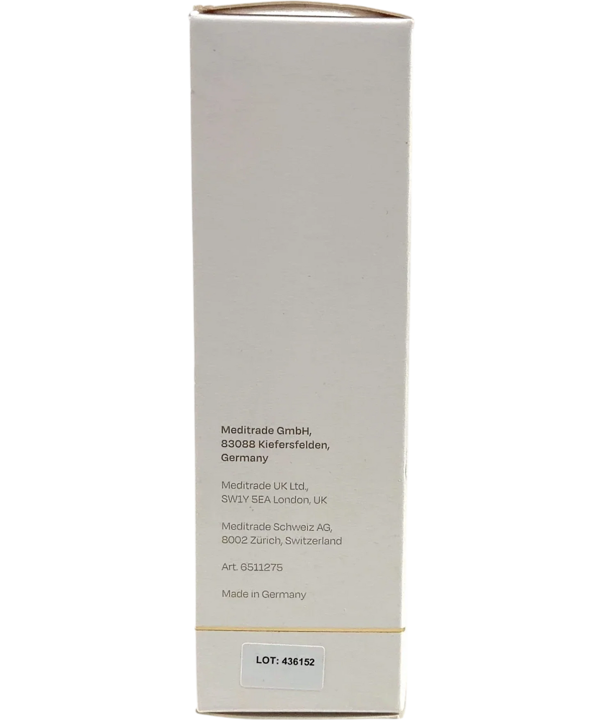 GENTLE CARE Face Cream, size 75ml — back