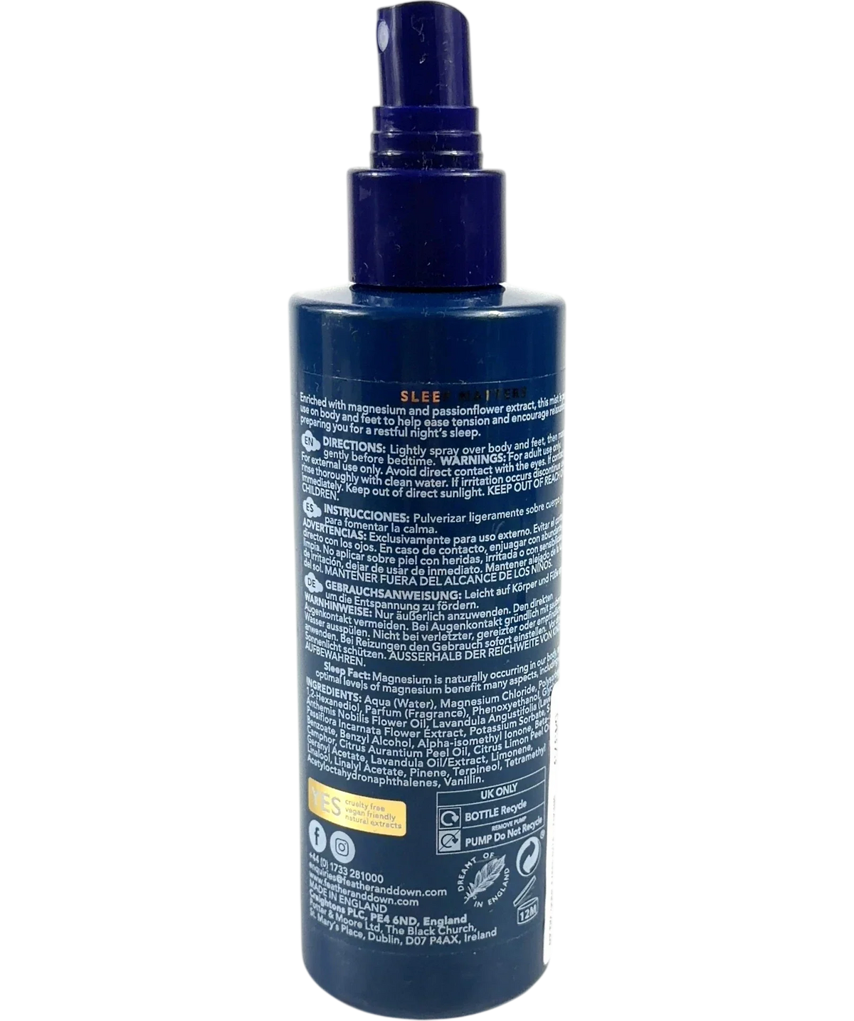 Feather & Down Dream Mist, size 200ml — back