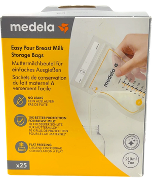 Medela Easy Pour Breast Milk Storage Bags Yellow