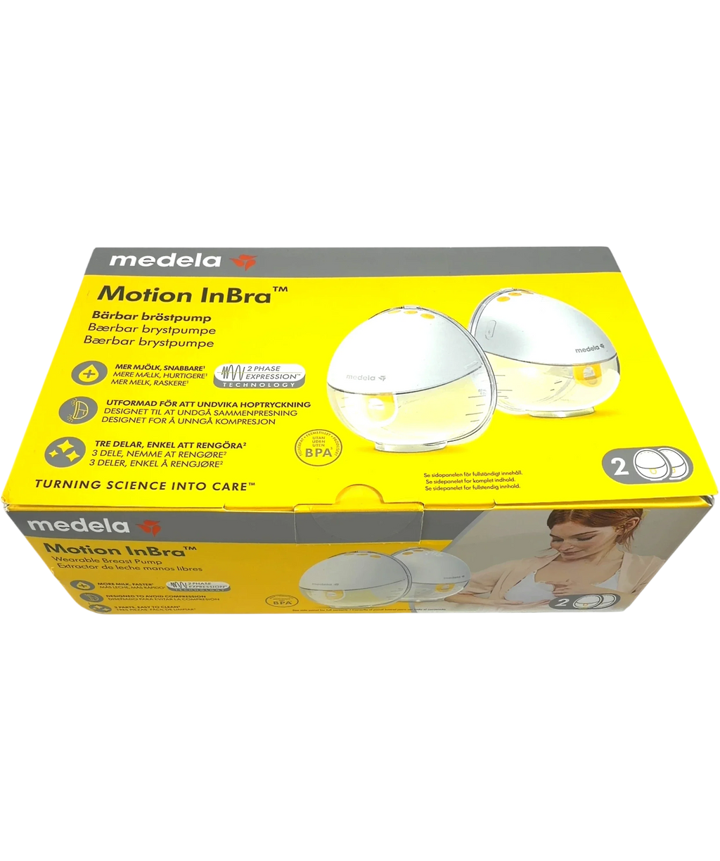 Medela White Motion InBra Double Electric Wearable Breast Pump — front