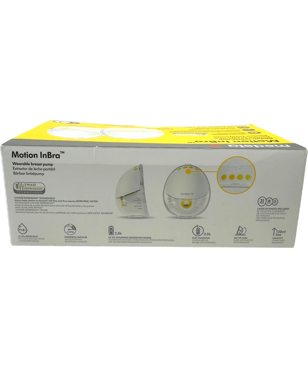 Medela White Motion InBra Double Electric Wearable Breast Pump — back