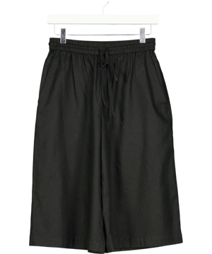 Comptoir des Cotonniers Linen Blend Culotte Shorts  Black UK XS