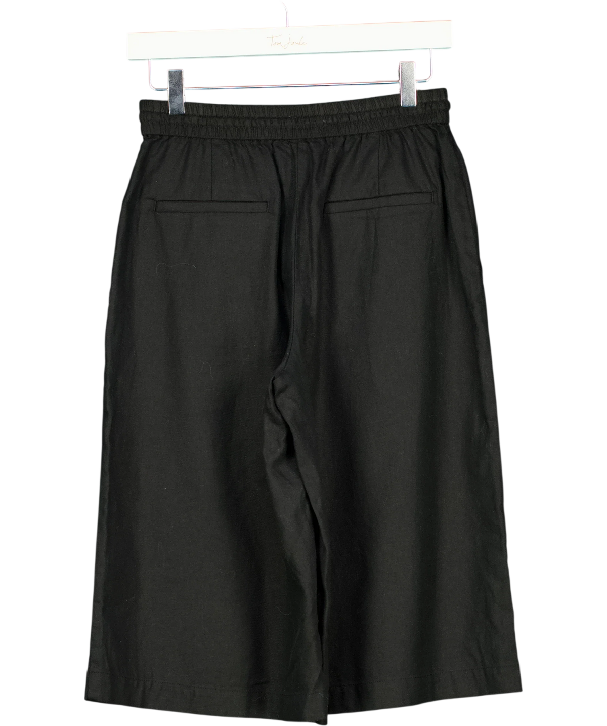 Comptoir des Cotonniers Black Women's Linen Blend Culottes, size UK XS — back