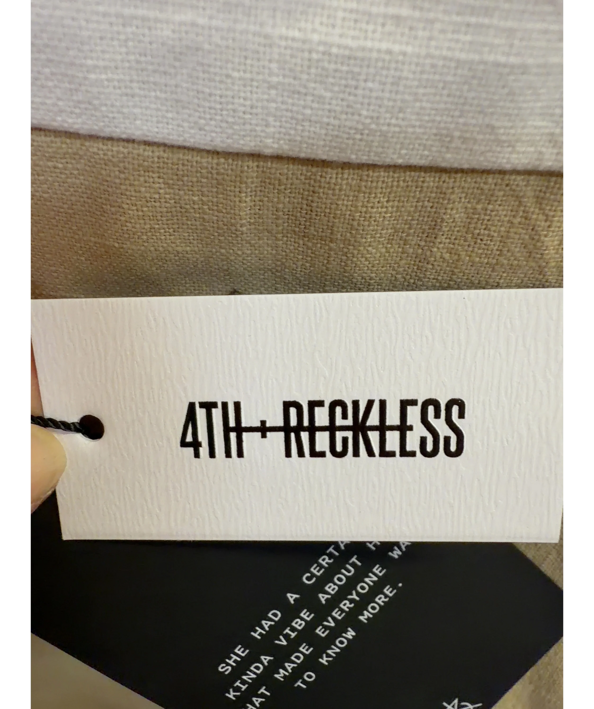 4th + Reckless Beige Elian, size UK 10 — detail