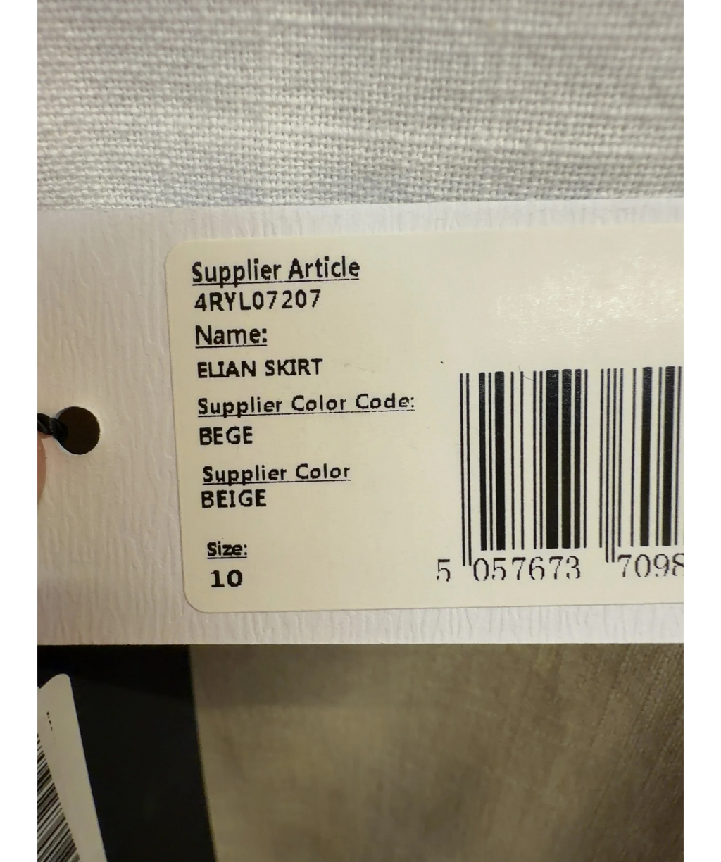 4th + Reckless Beige Elian, size UK 10 — label