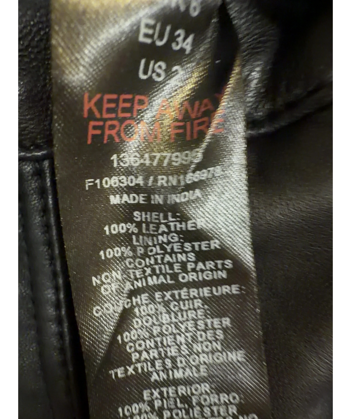 TOPSHOP Black Colour, size UK 6 — label