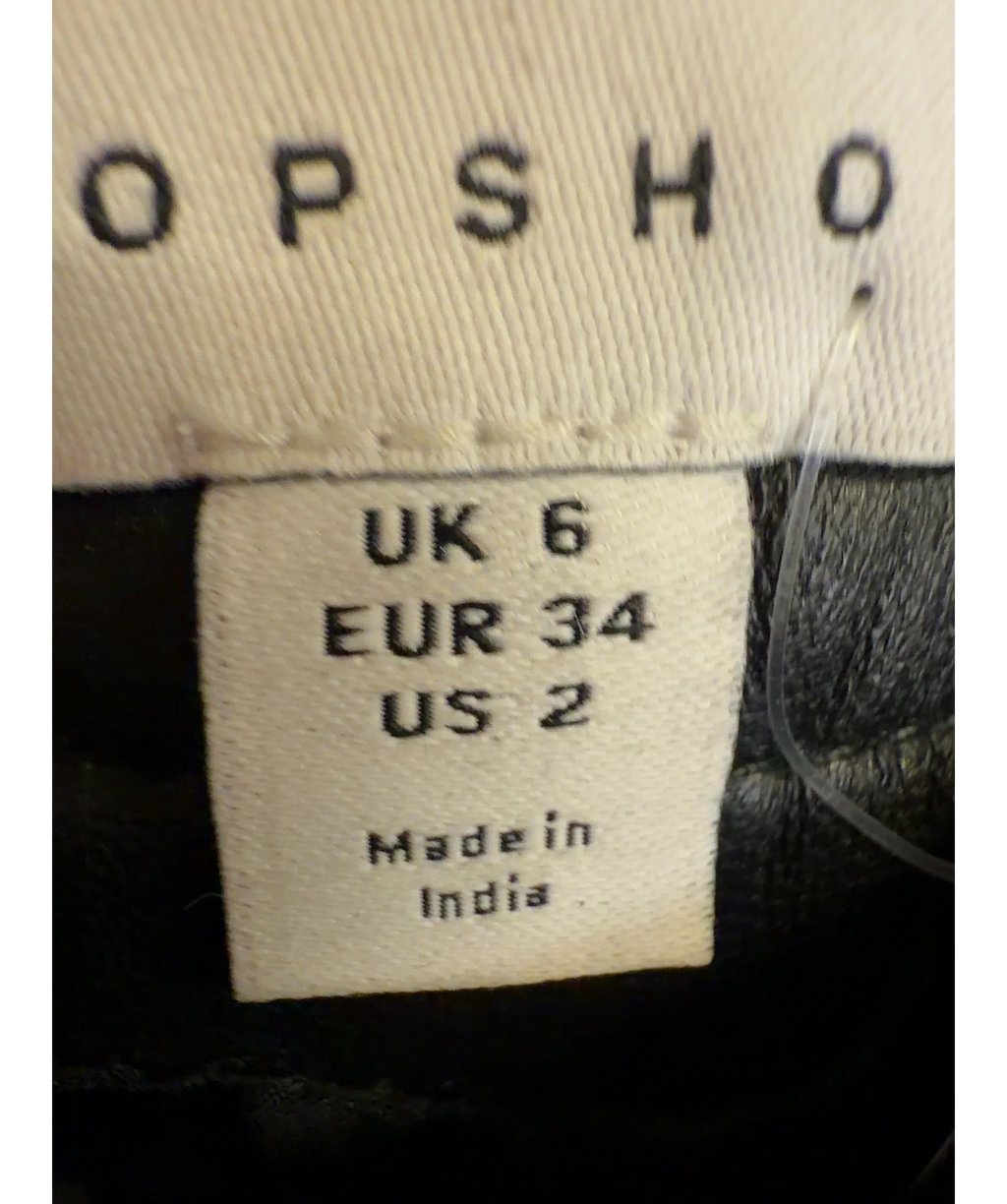 TOPSHOP Black Colour, size UK 6 — care label