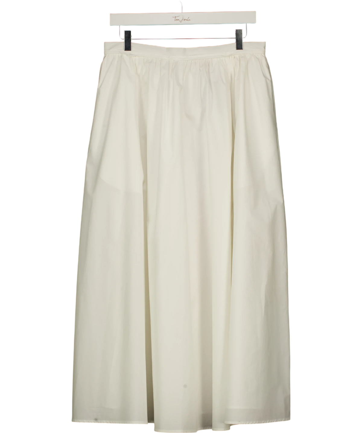 Kitri White Lucinda White Cotton Skirt, size UK 12 — front