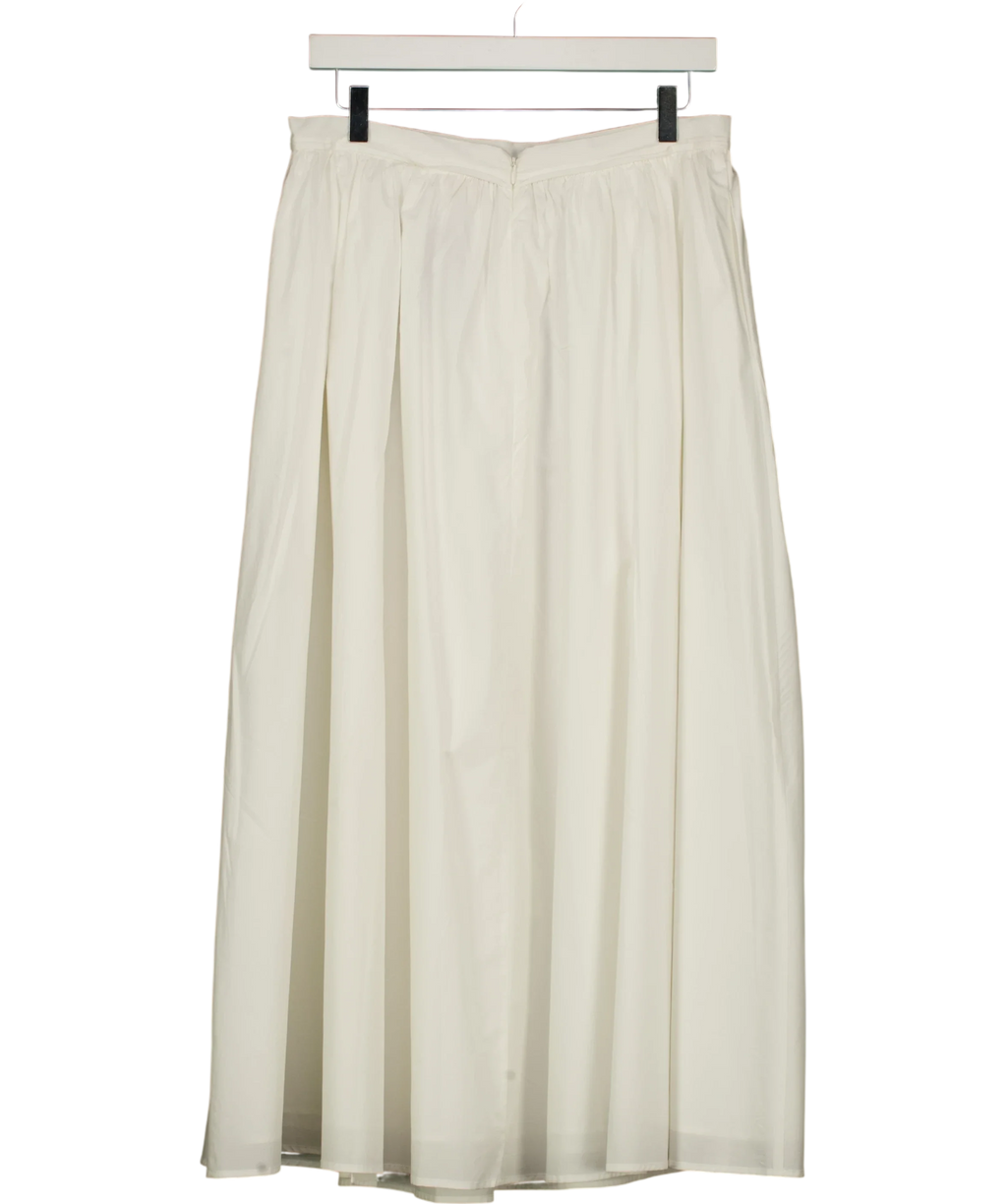 Kitri White Lucinda White Cotton Skirt, size UK 12 — back