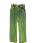 Hosbjerg Green LEAH ACID DENIM PANTS, size UK M — front