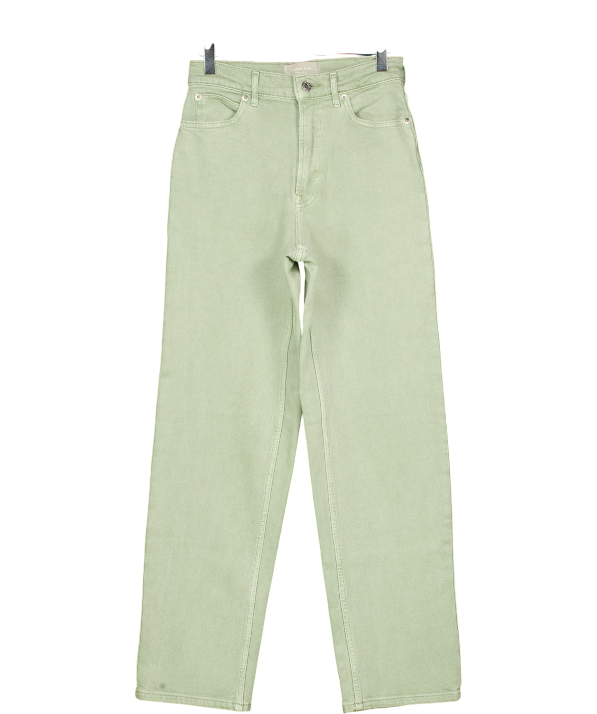 EVERLANE Green The Way-High Jean, size W25 — front