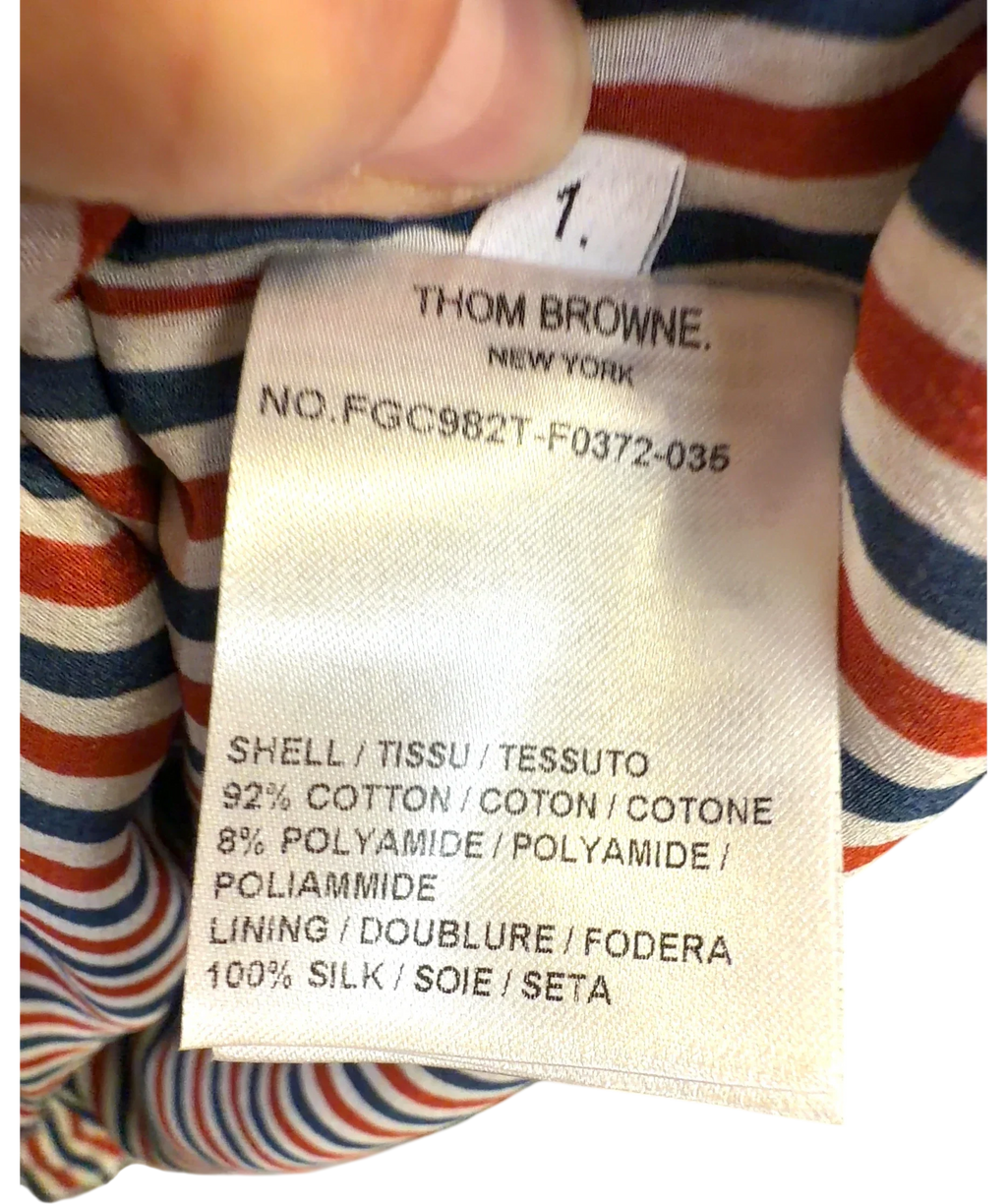 Thom Browne Blue Colour, size UK 8 — fabric detail
