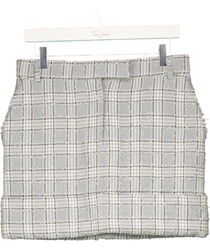 Thom Browne Blue Checked Mini Skirt UK 8