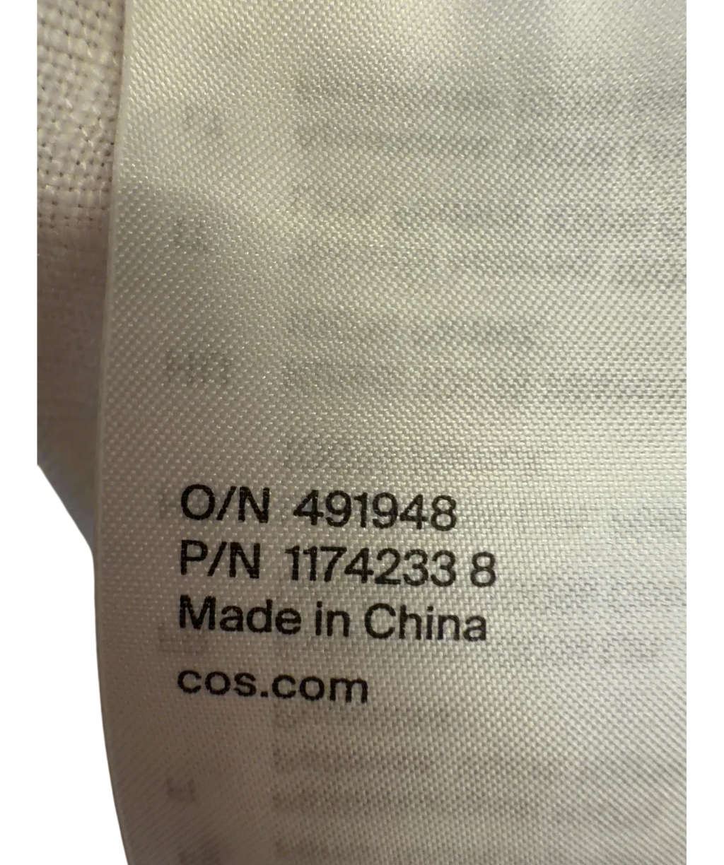 cos White Colour, size UK S — fabric detail