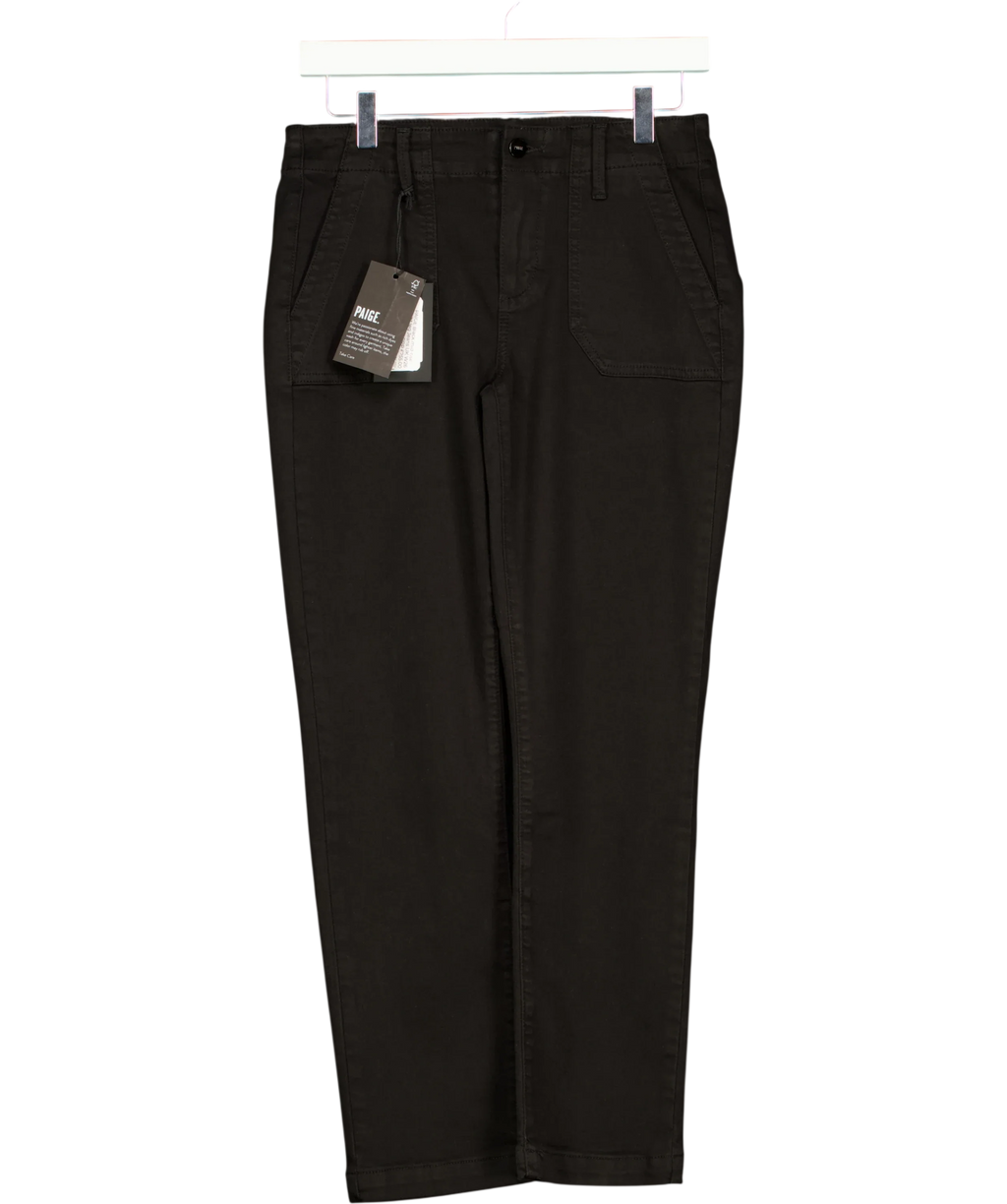 PAIGE Black Mayslie Straight Ankle / Straight Leg Jeans, size W26 — front