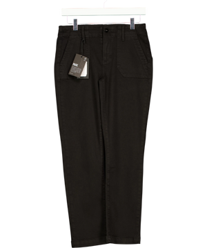 PAIGE Mayslie Straight Ankle Jeans Black W26