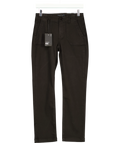 PAIGE Black Black mid-rise straight leg Jeans UK W25, size W25 — front