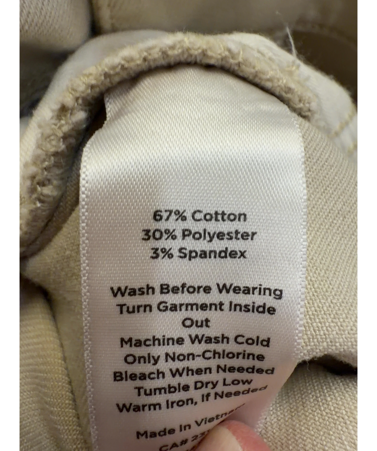 TALBOTS Beige slim straight ankle jeans, size UK 4 — label