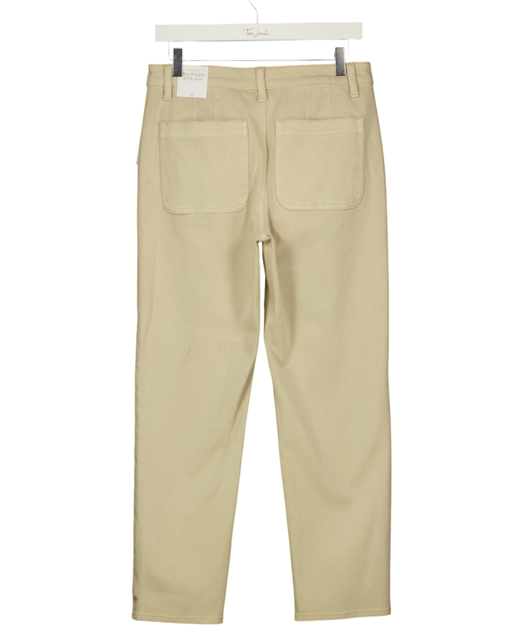 TALBOTS Beige slim straight ankle jeans, size UK 4 — back