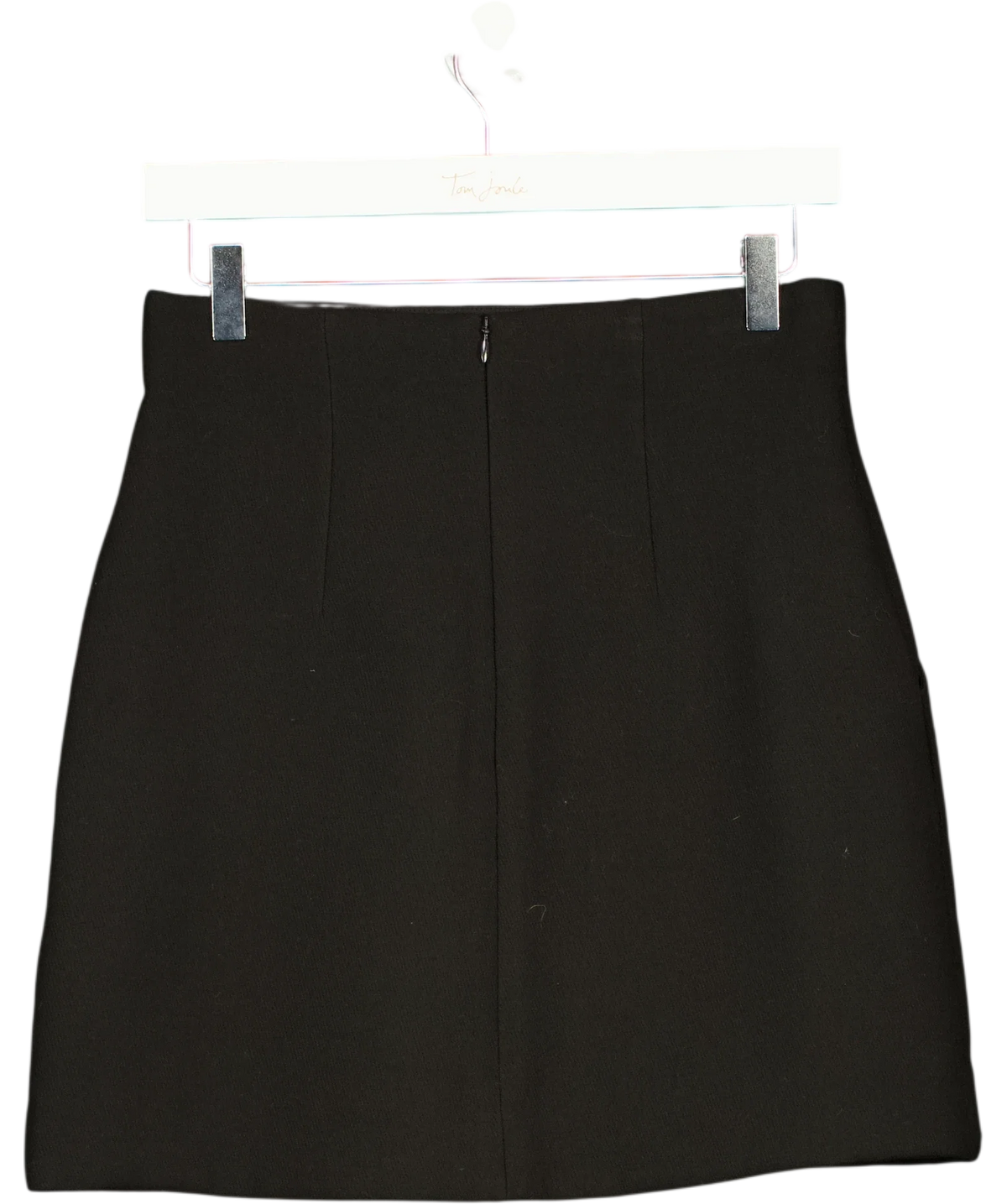 & OTHER STORIES Black Atelier Mini Skirt, size UK 8 — back