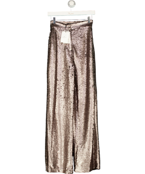 By Malina Champagne Livia Sequin trousers UK XXS