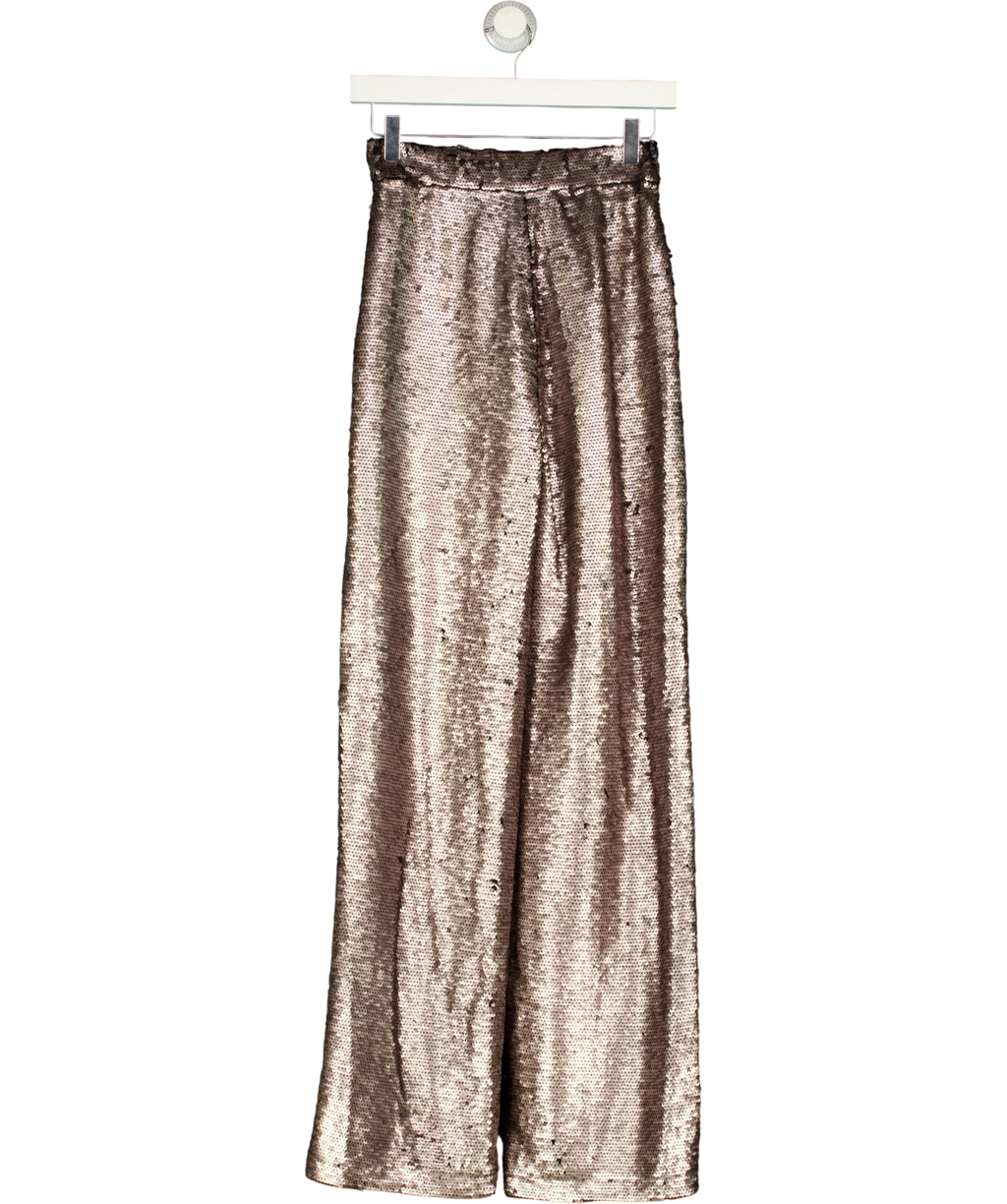 BY MALINA rose gold Livia Pants, size UK XXS — back