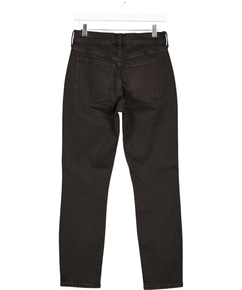 ABERCROMBIE & FITCH Black High Rise 90s Straight Jeans, size W26 — back