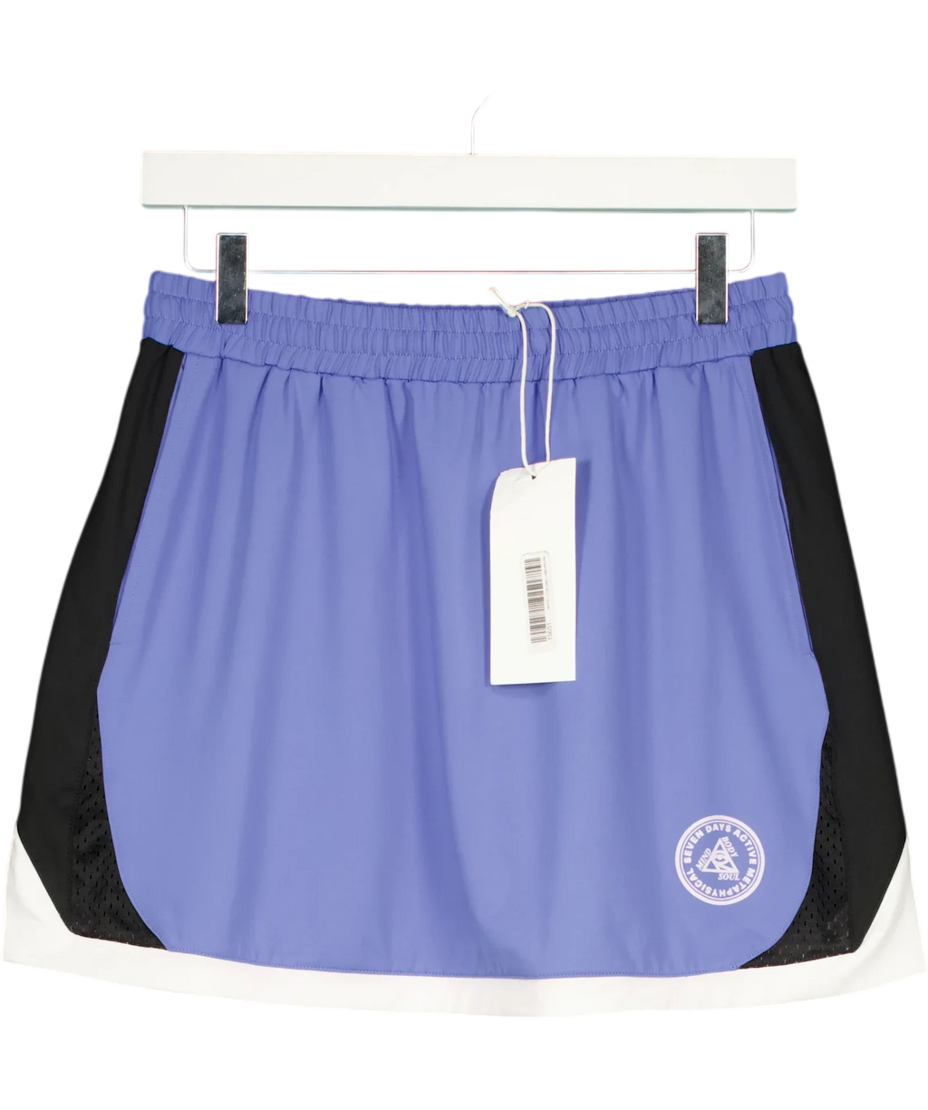 7 Days Active Blue Tech Skirt, size UK S — front