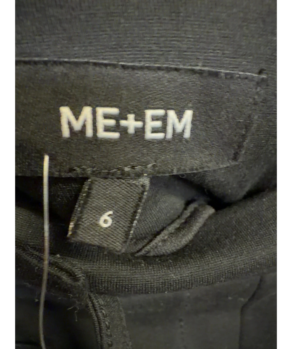 ME + EM Black midi cargo pencil skirt, size UK 6 — detail