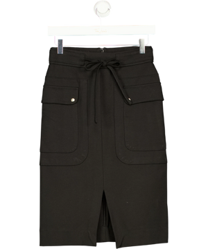 Me + Em Midi Cargo Pencil Skirt Black Uk 6