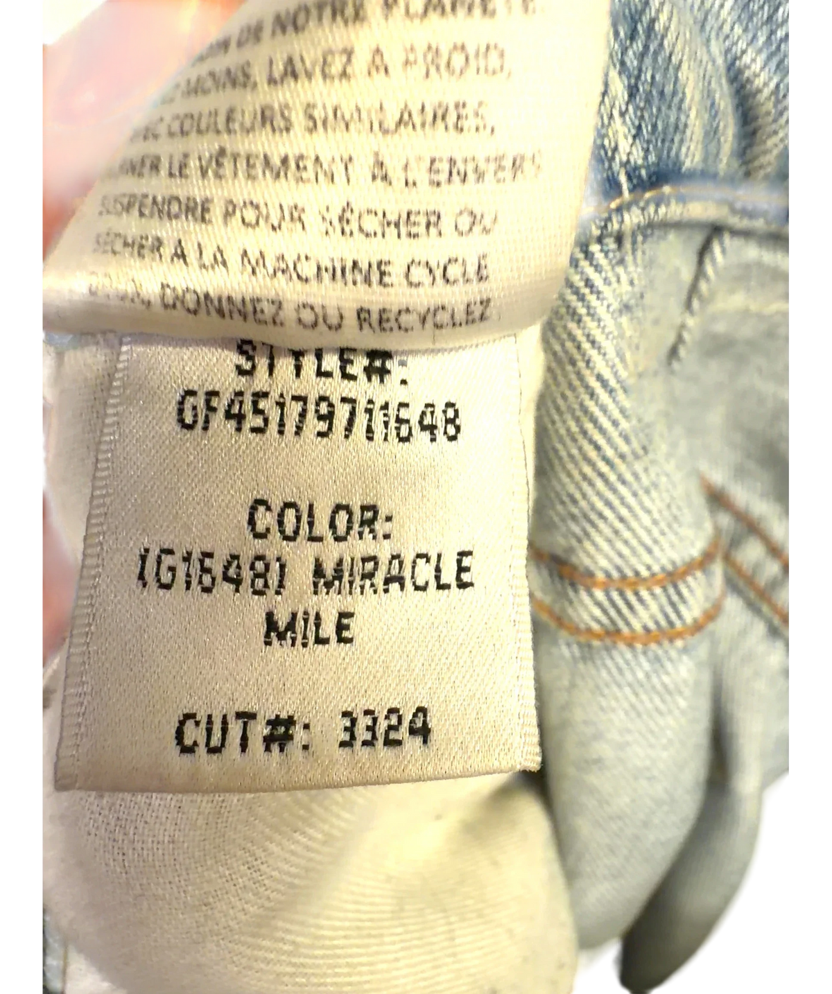 grlfrnd light blue The Brooklyn High Rise Loose Straight Jeans, size W27 — additional view
