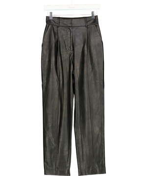 Ted Baker Faux leather  Black High Waist Trousers UK 6