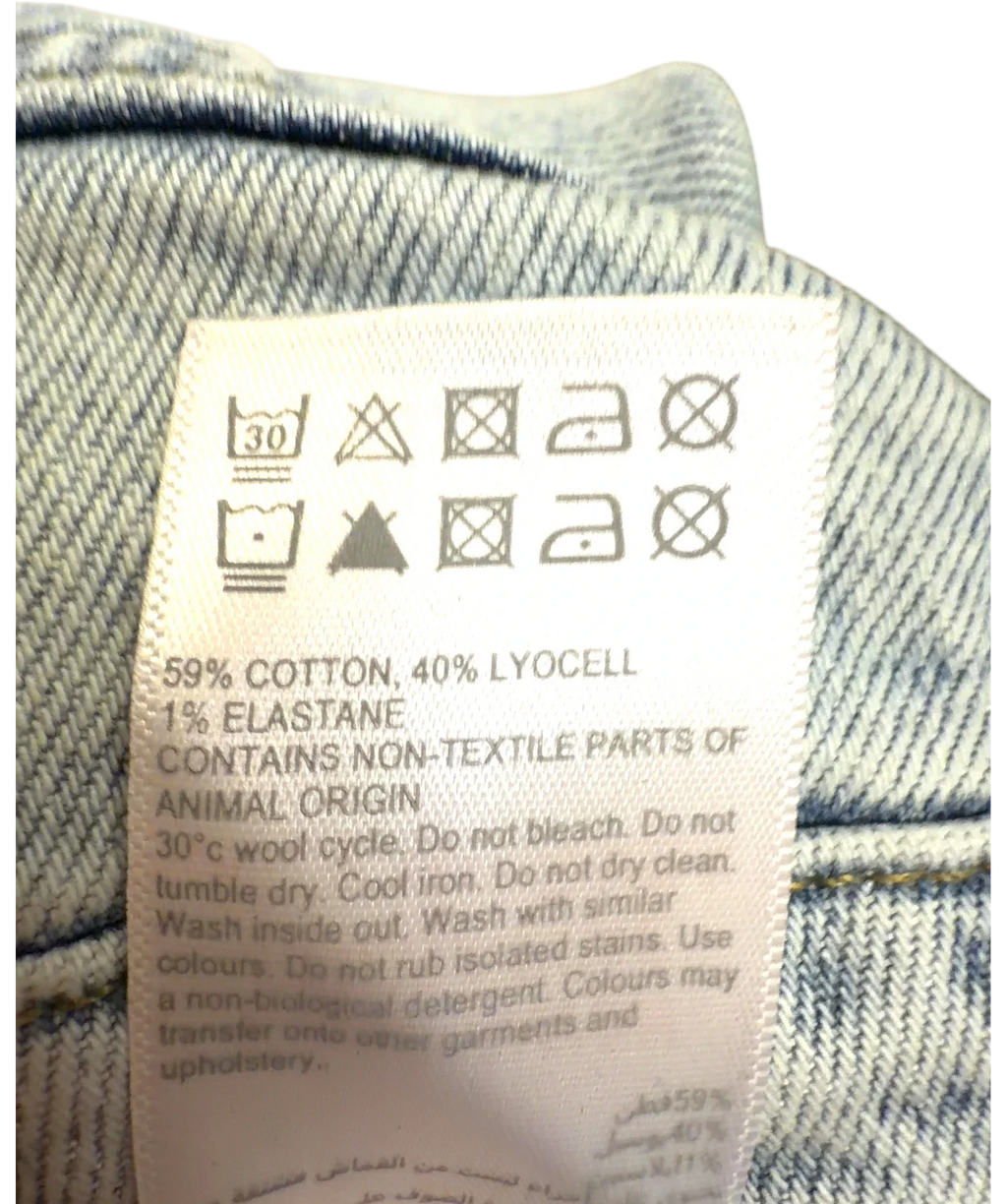 Mint Velvet light blue Colour, size UK 6 — fabric detail