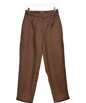 Phase Eight Ivy Brown Satin Trousers UK 8