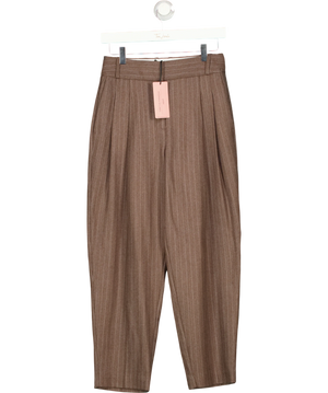Tabitha Simmons X Next Wool Blend Pinstripe Straight Trousers UK 6