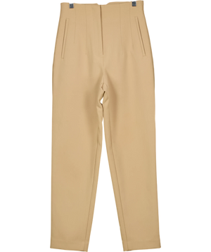 Zara Beige High Waist Trousers UK XS