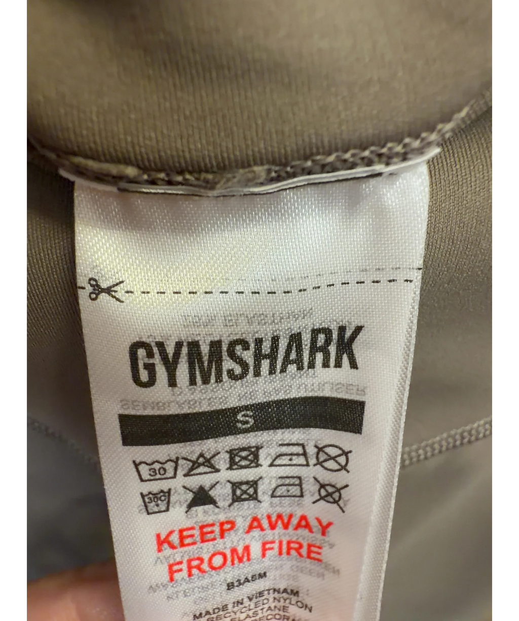 GYMSHARK taupe Elevate Leggings, size UK S — detail