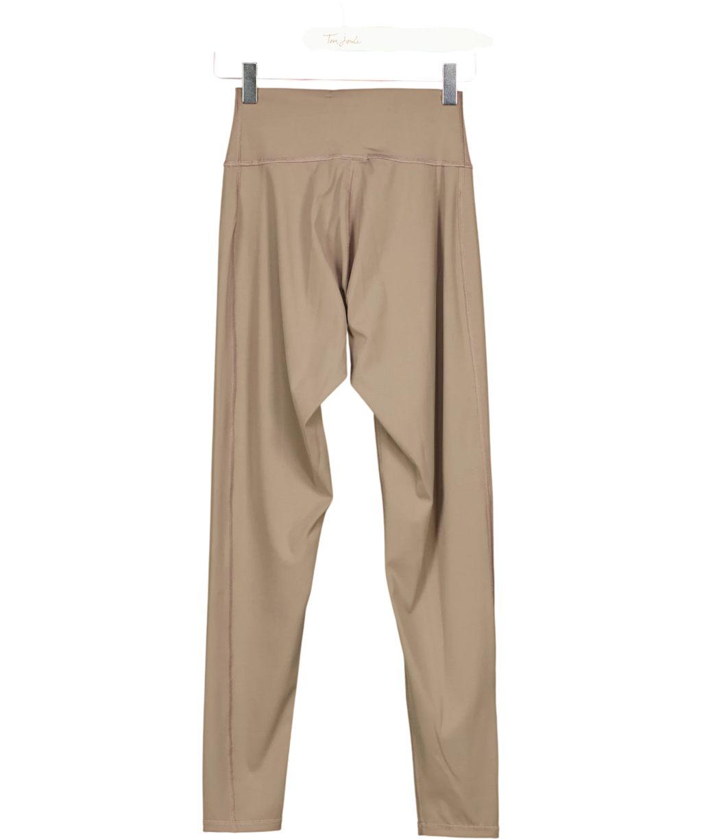 GYMSHARK taupe Elevate Leggings, size UK S — back