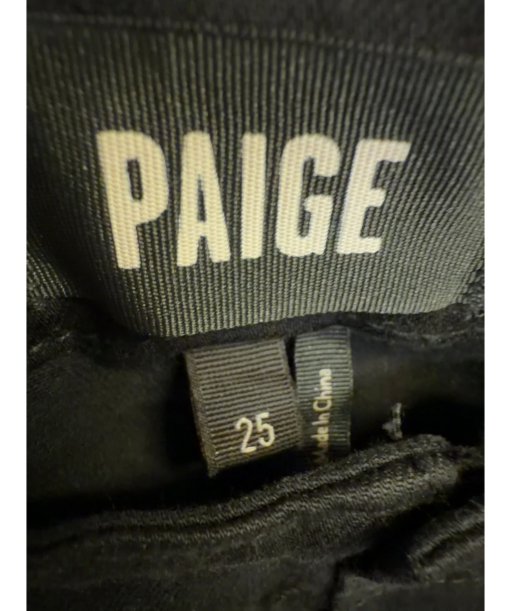 PAIGE Black Mayslie Utility/Lifestyle Collection, size W25 — care label