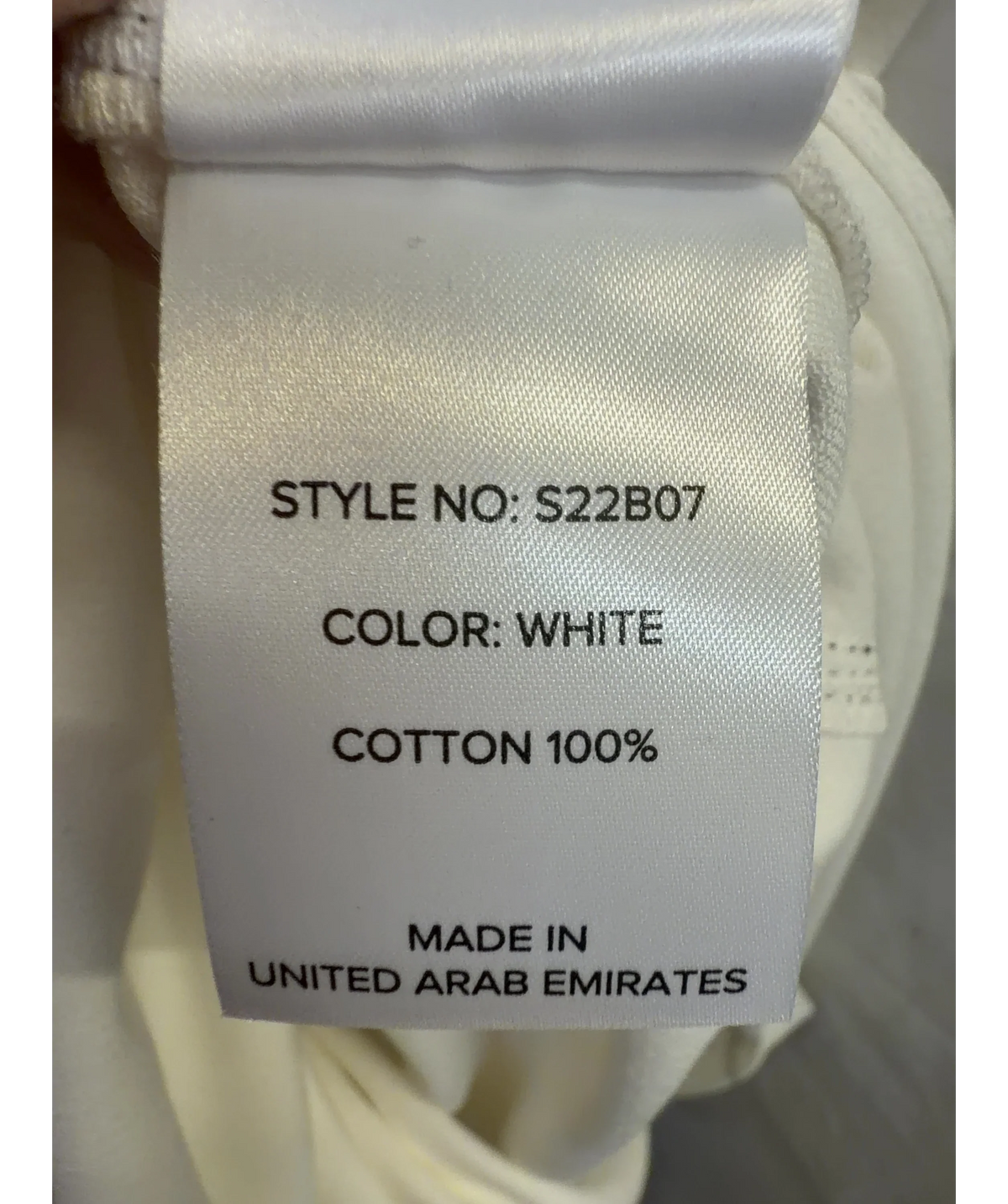Bouguessa White midi skirt, size UK L — label