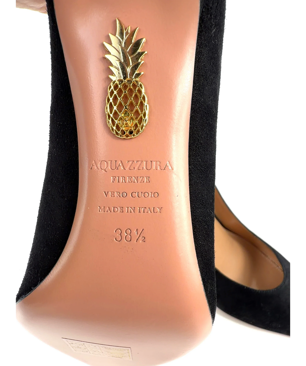 Aquazzura Black Forever Marilyn Cutout Tassel Pumps, size UK 5.5 EU 38.5 👠 — care label