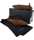 A.EMERY Brown Brie Suede Ballet Flats, size UK 3 EU 36 👠 — front